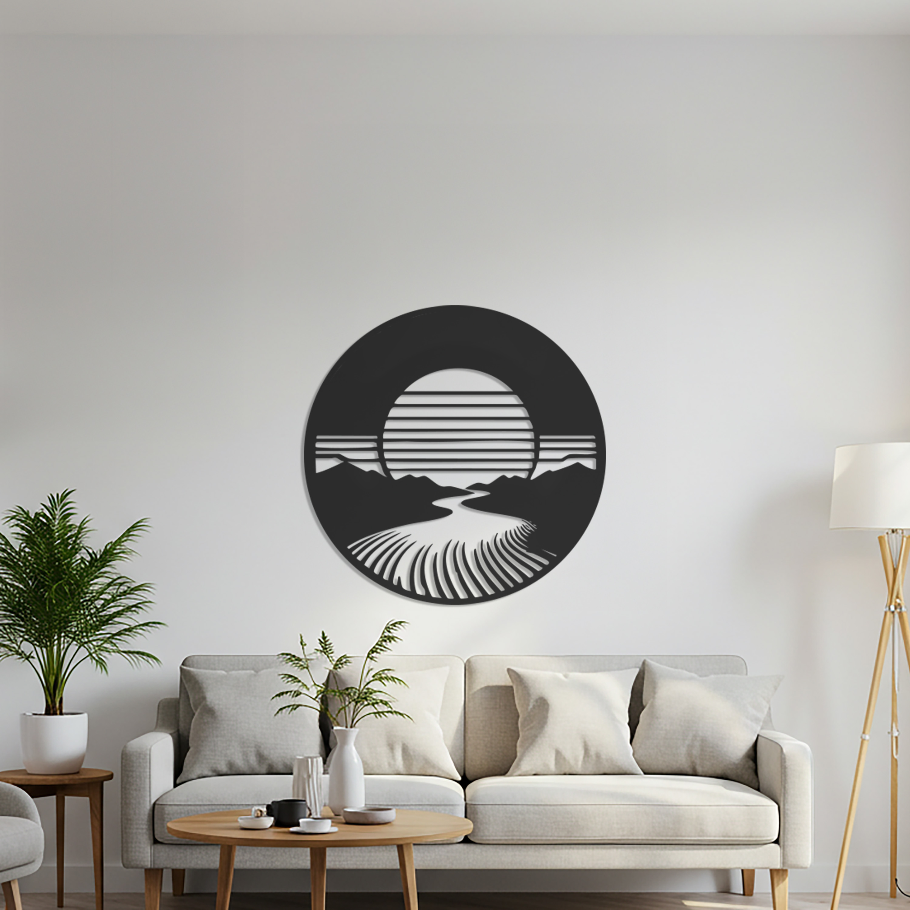 Metal Wall Art - Sunset Landscape