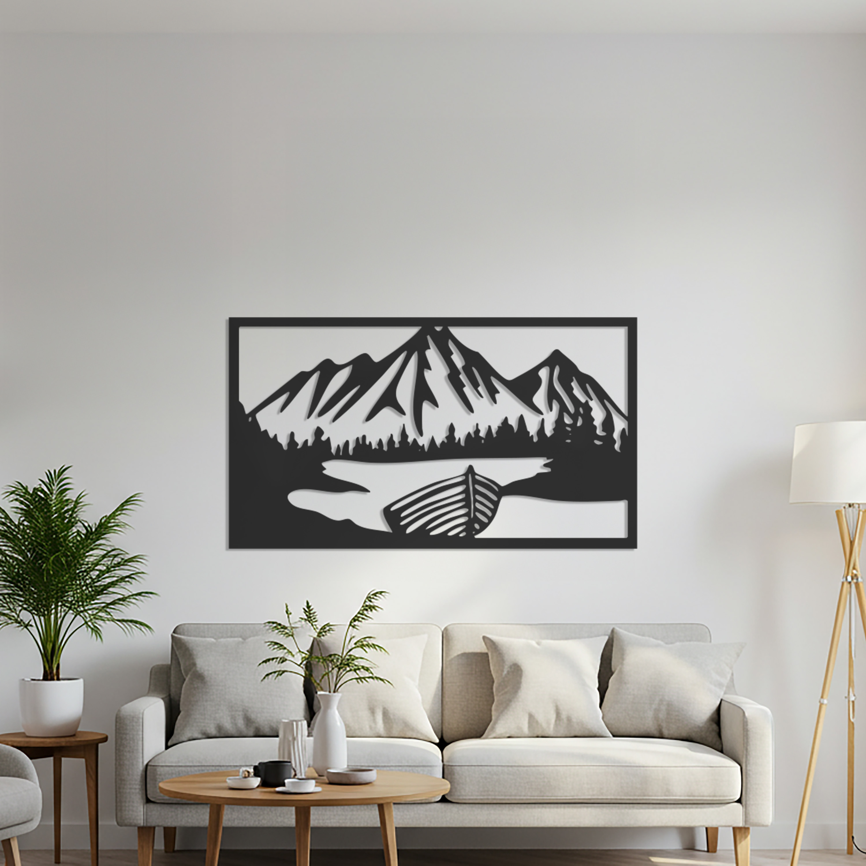 Mountain Landscape Metal Wall Art