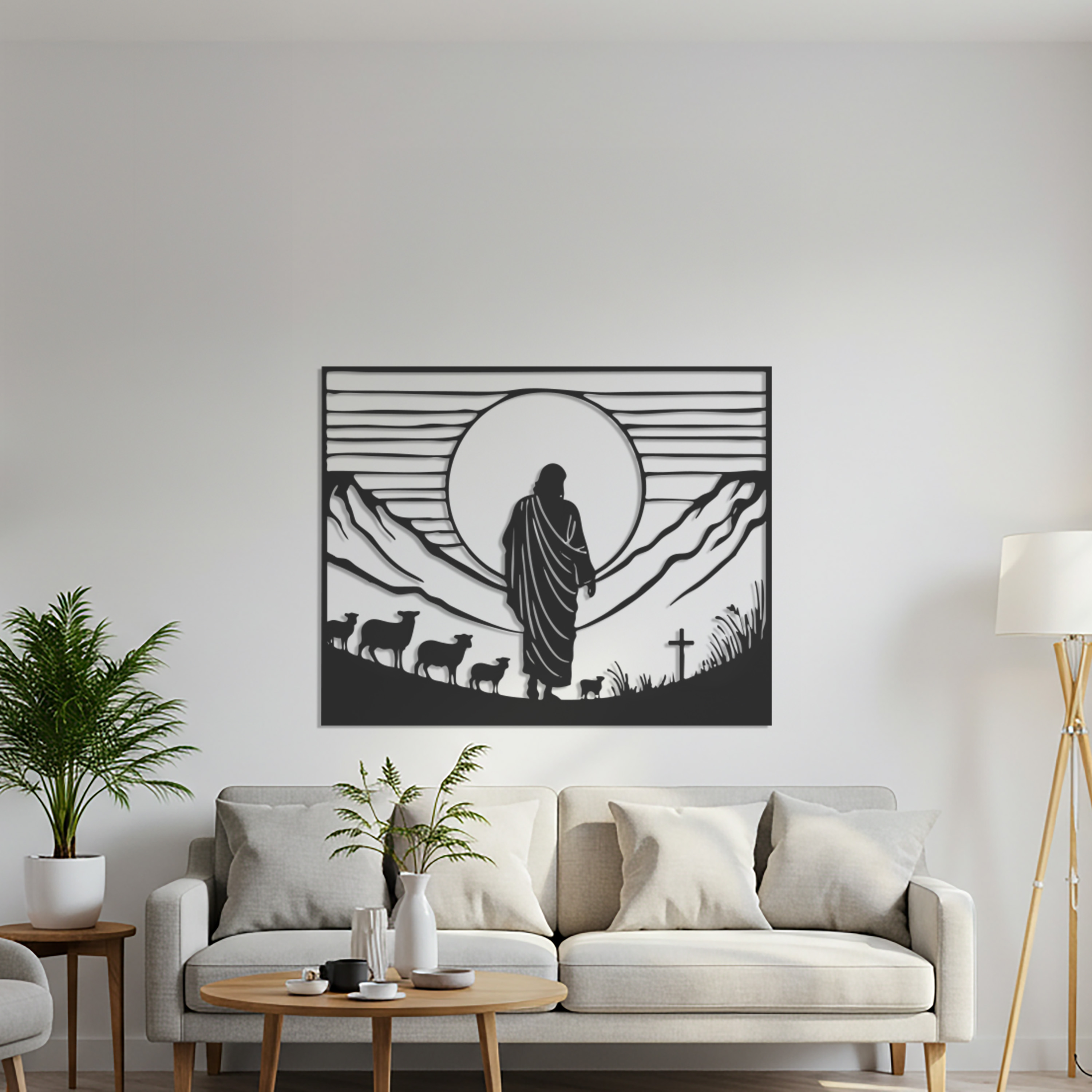 Jesus Shepherd Metal Wall Art