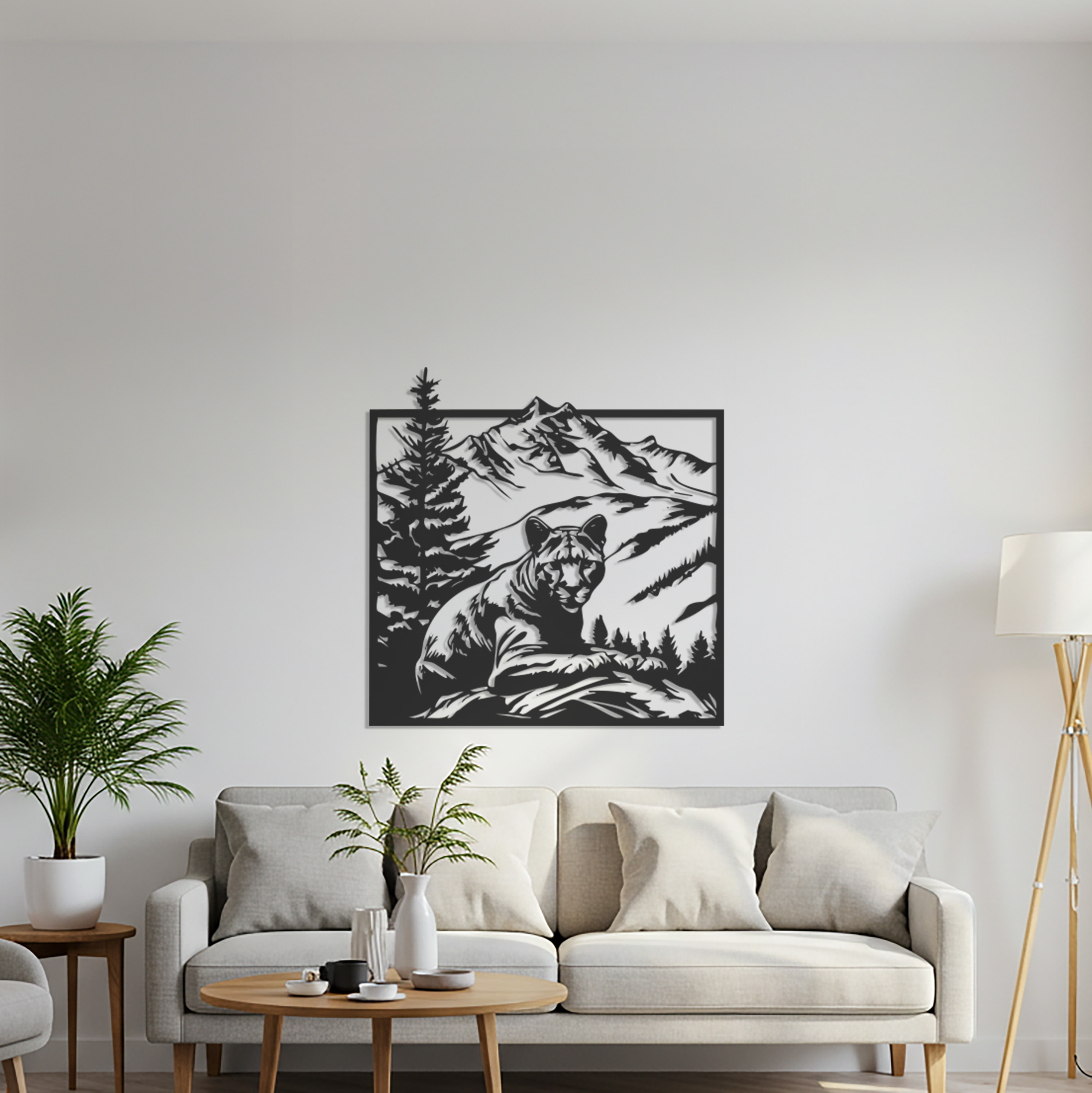 Metal Tiger Wall Art
