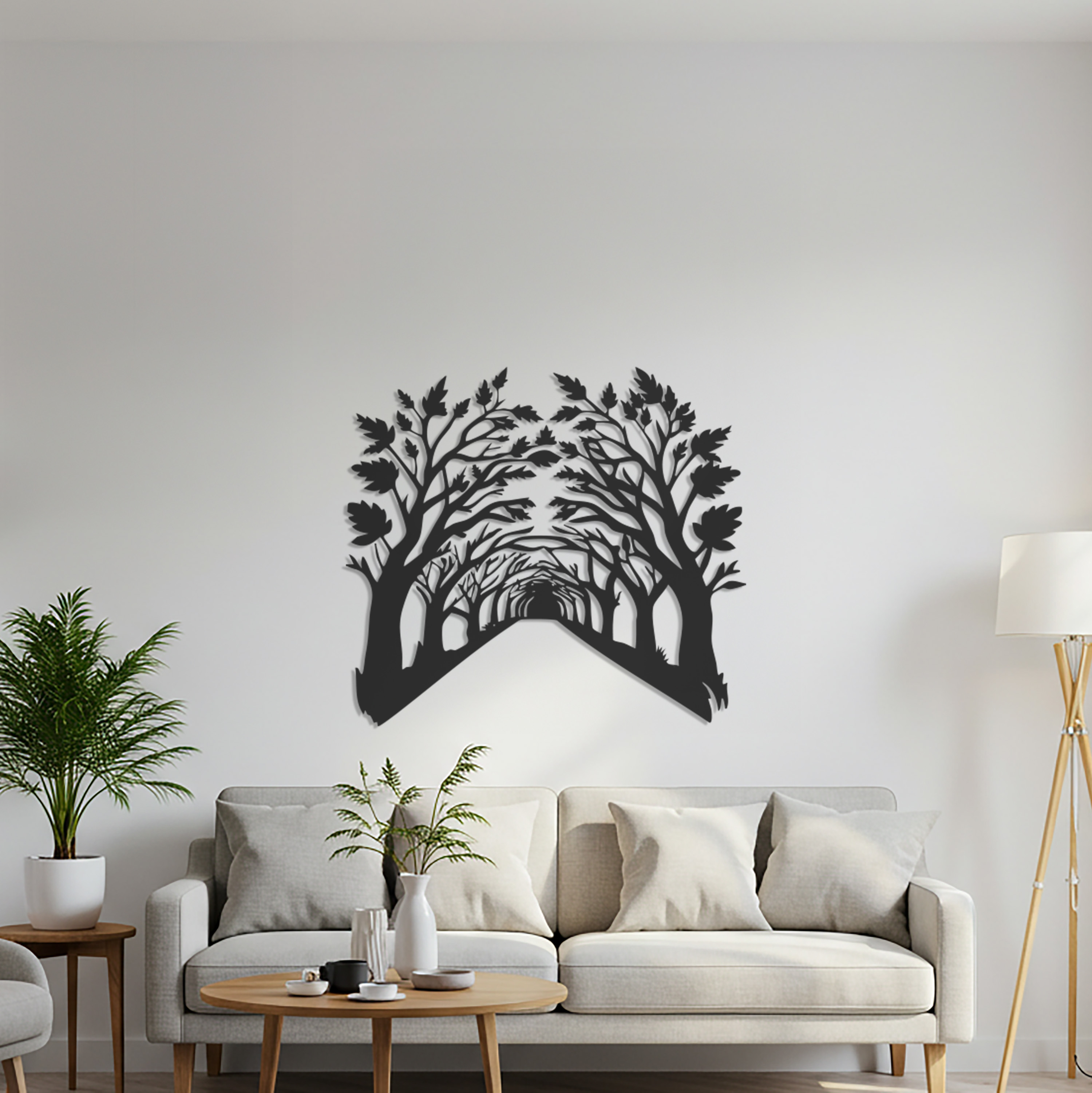 Tree Tunnel Metal Wall Art