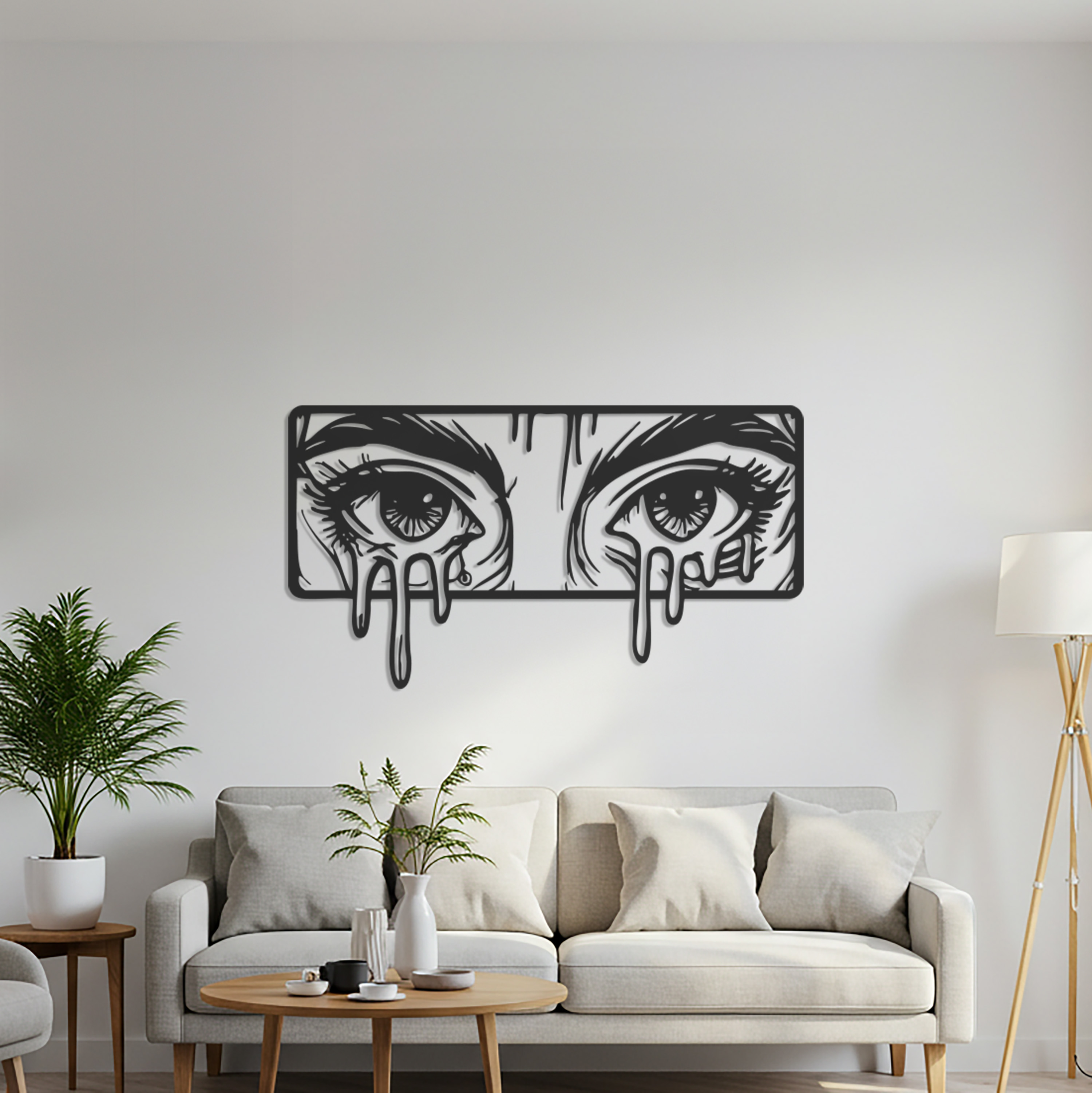 Abstract Eyes Metal Wall Art