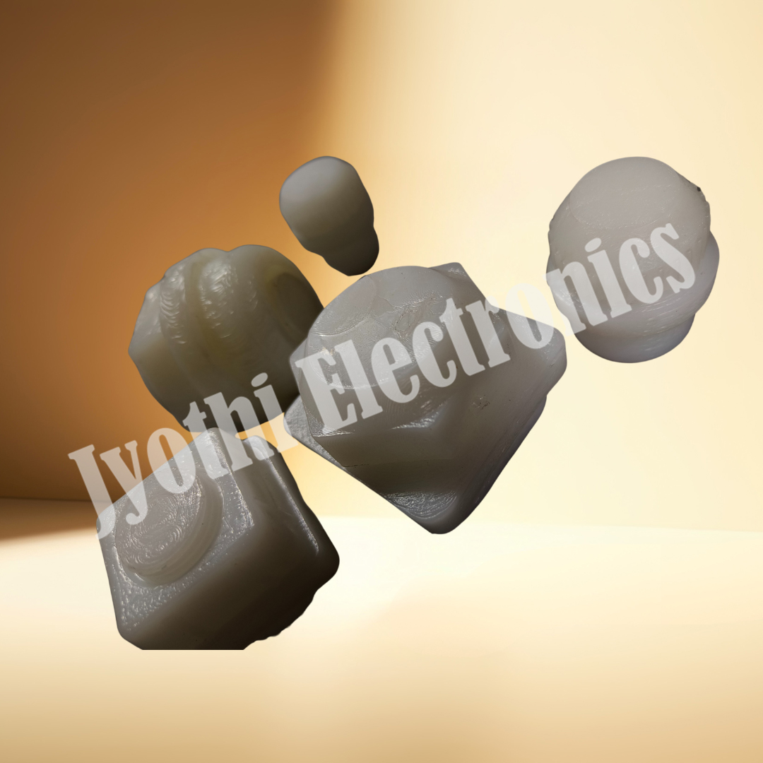 White Round Adjustable Nylon Bush