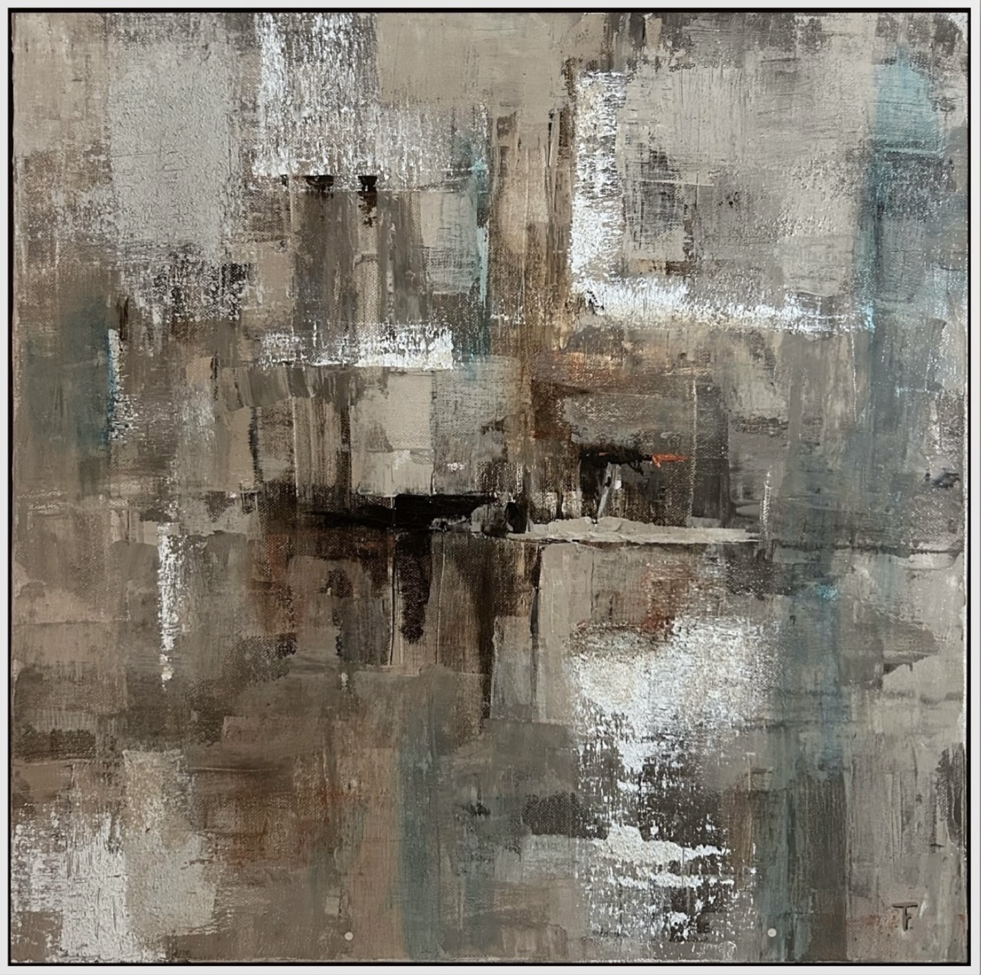 Tina Fornbrandt, "Fusion", 50x50 cm,  akryl 