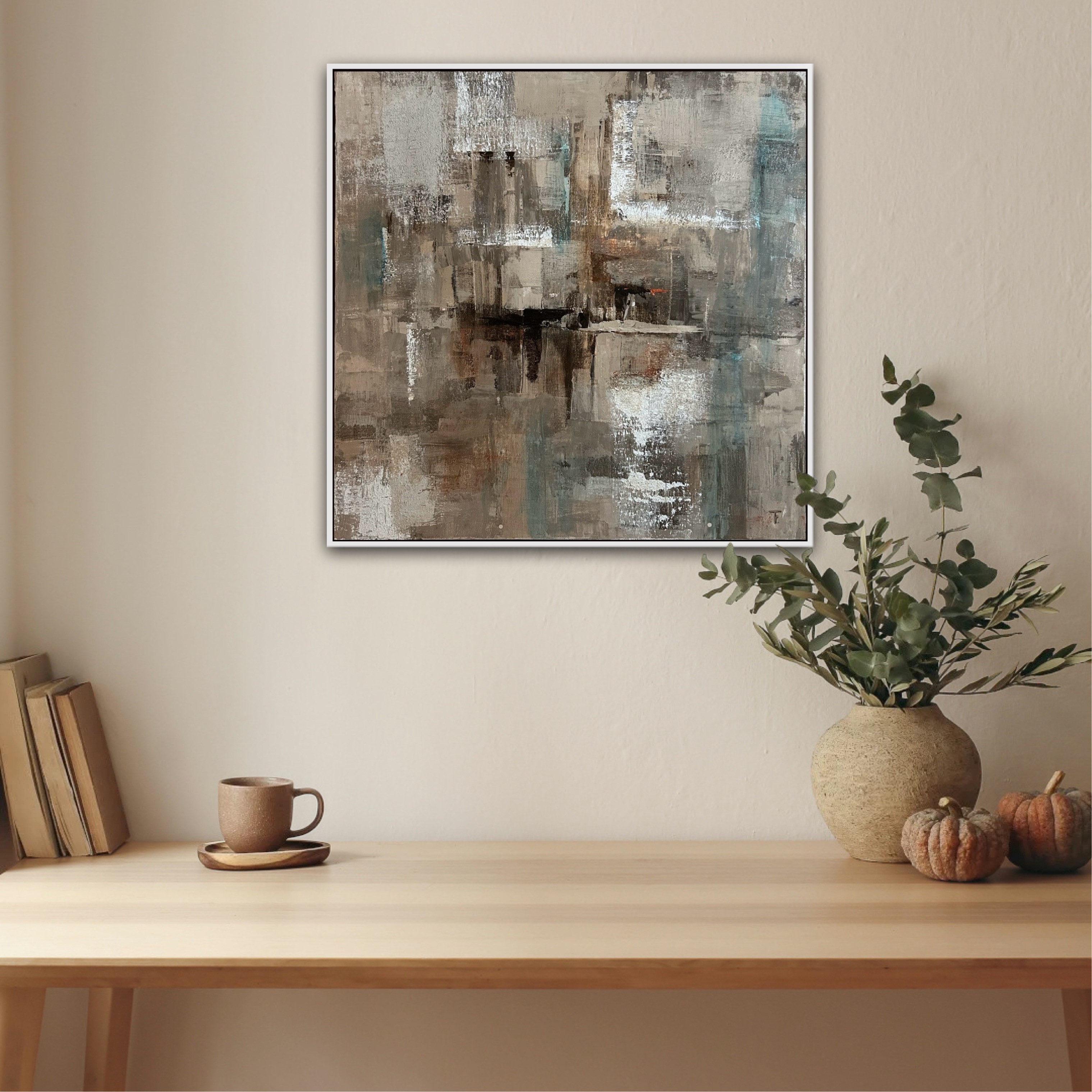 Tina Fornbrandt, "Fusion", 50x50 cm,  akryl 