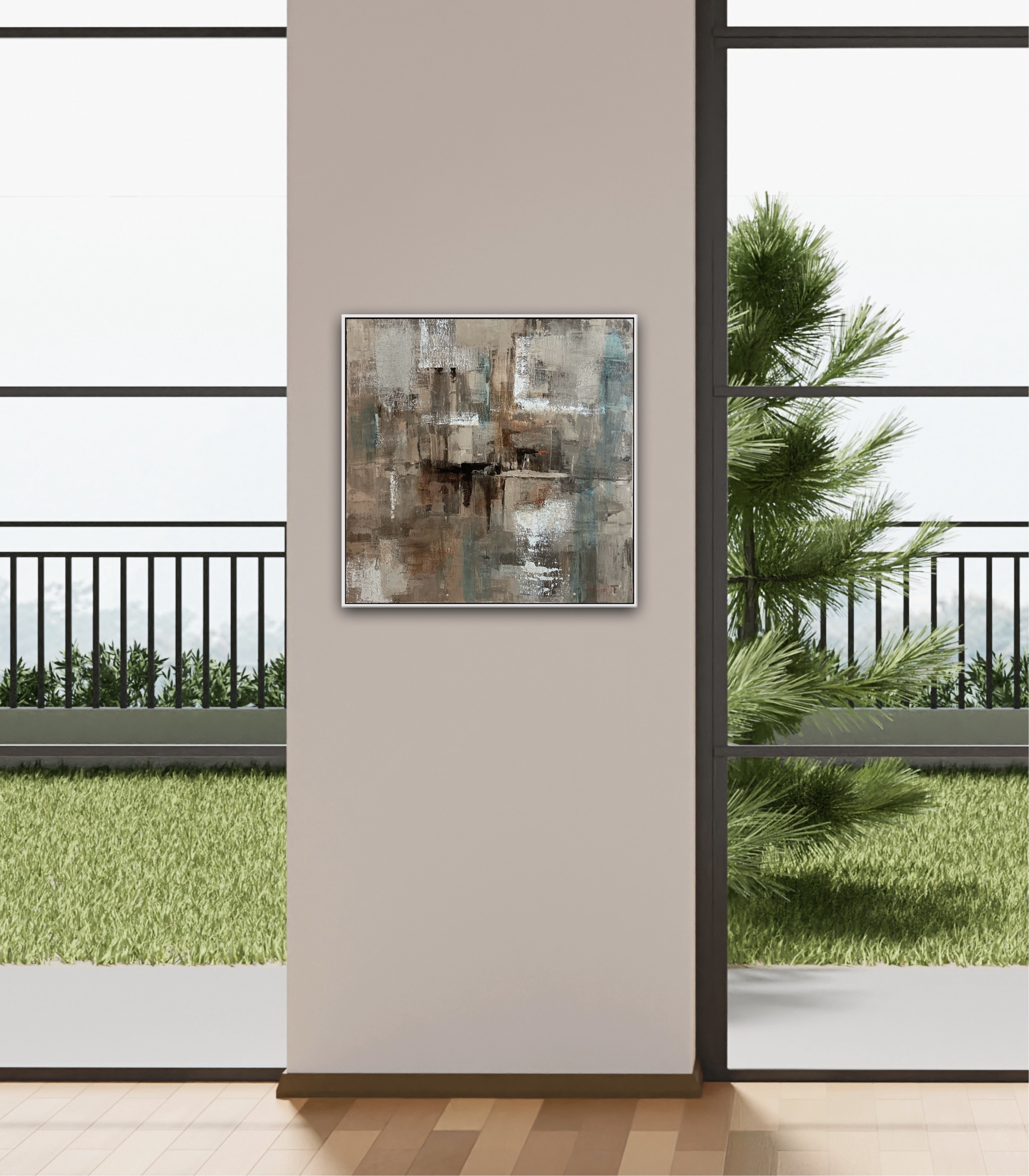 Tina Fornbrandt, "Fusion", 50x50 cm,  akryl 