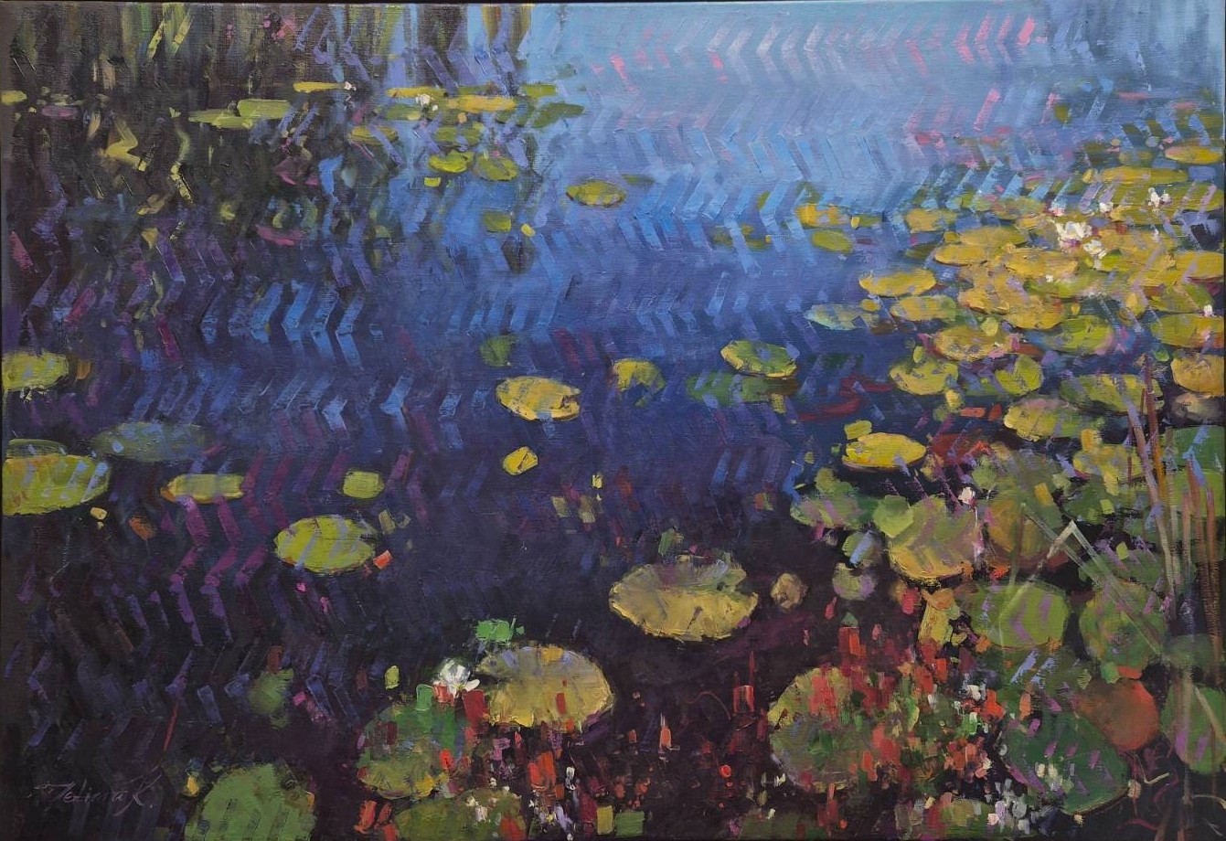 Tetiana Kozhushko, "Backwater 8", 137x97 cm, olja