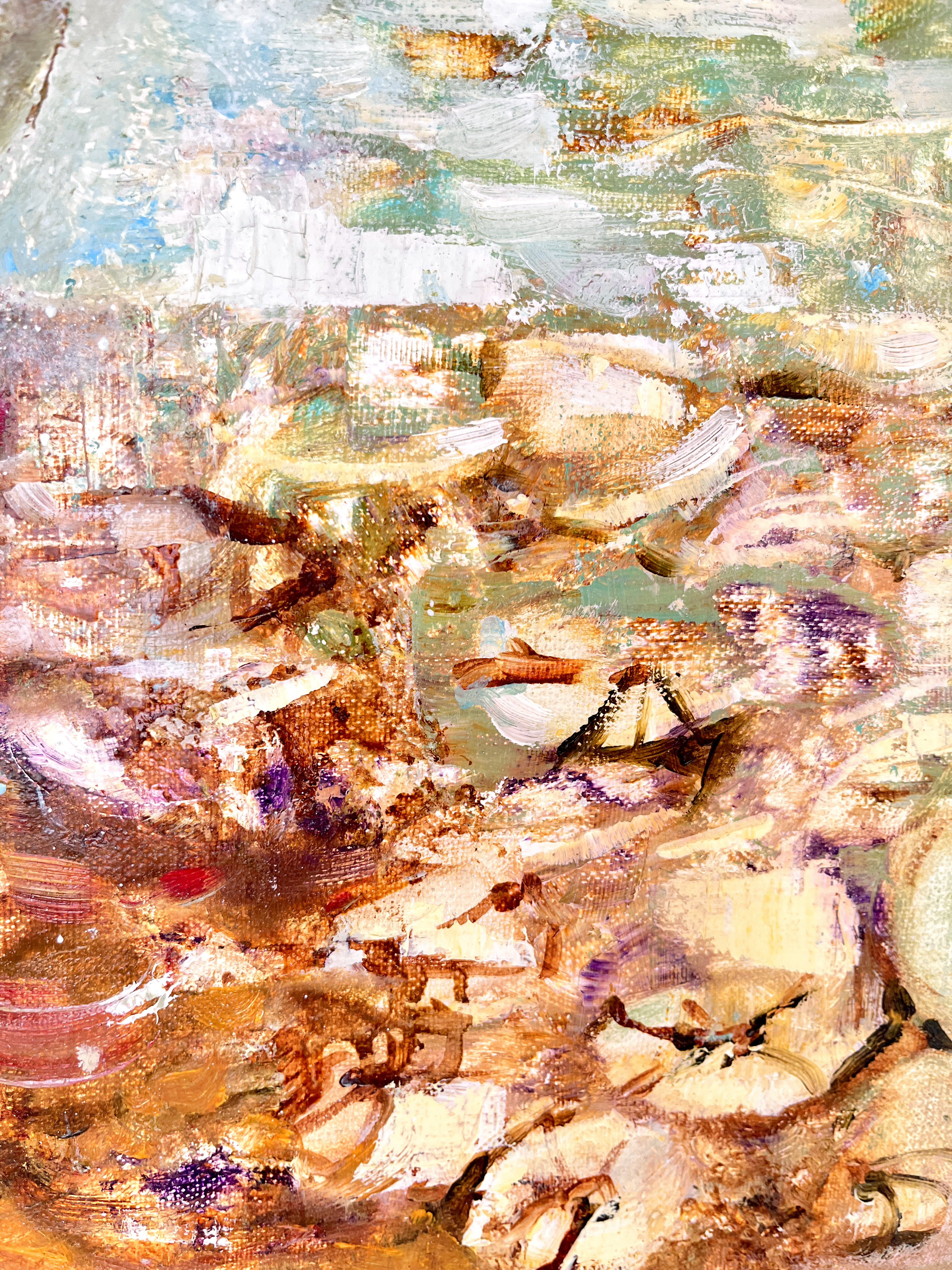 Elen Iv, "Between Water and Sky", 60x40 cm,  olja på linneduk 