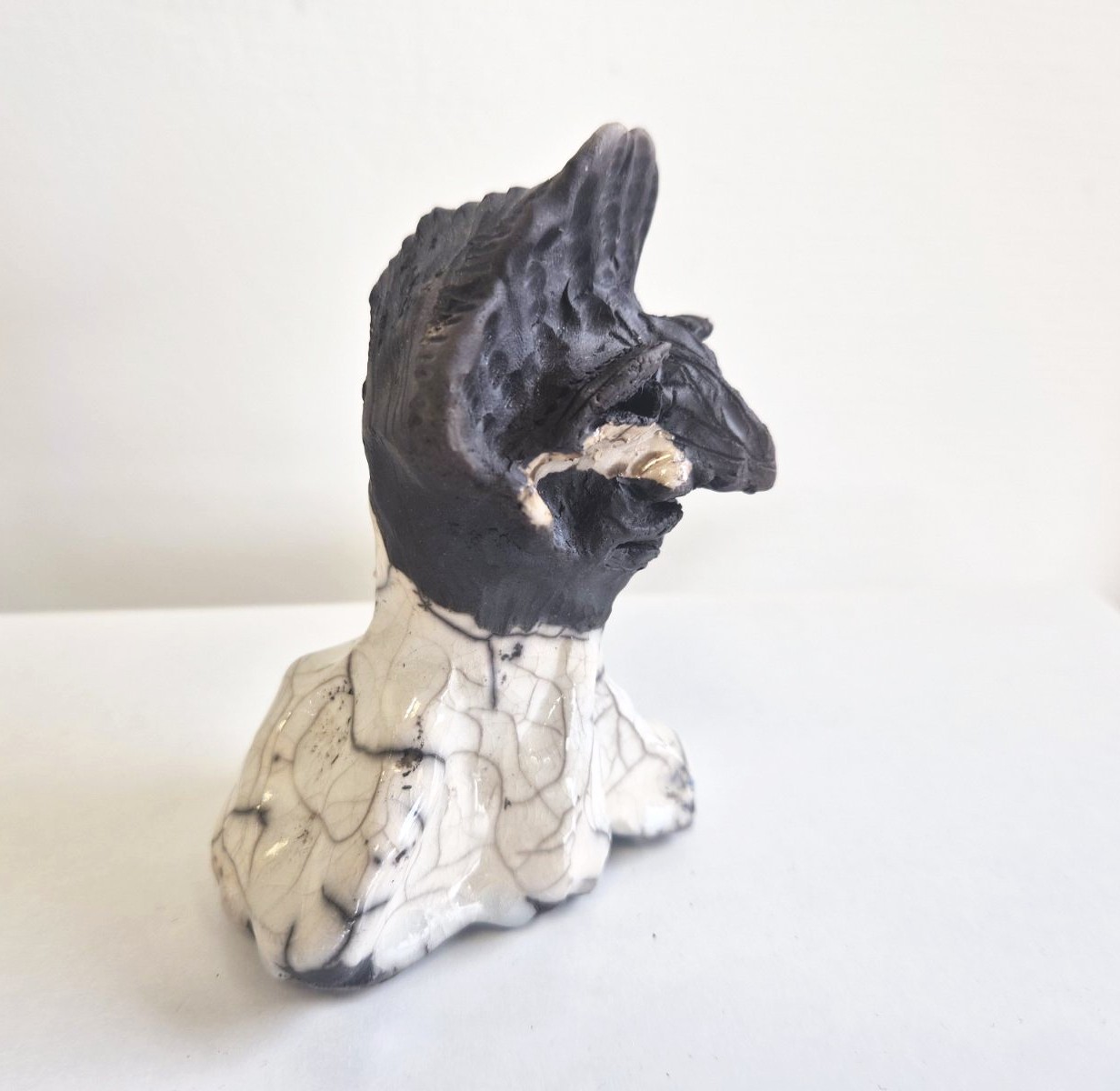 Aila Stefansdotter-Franck, "Uncanny Granny", 8x6x12 cm, raku