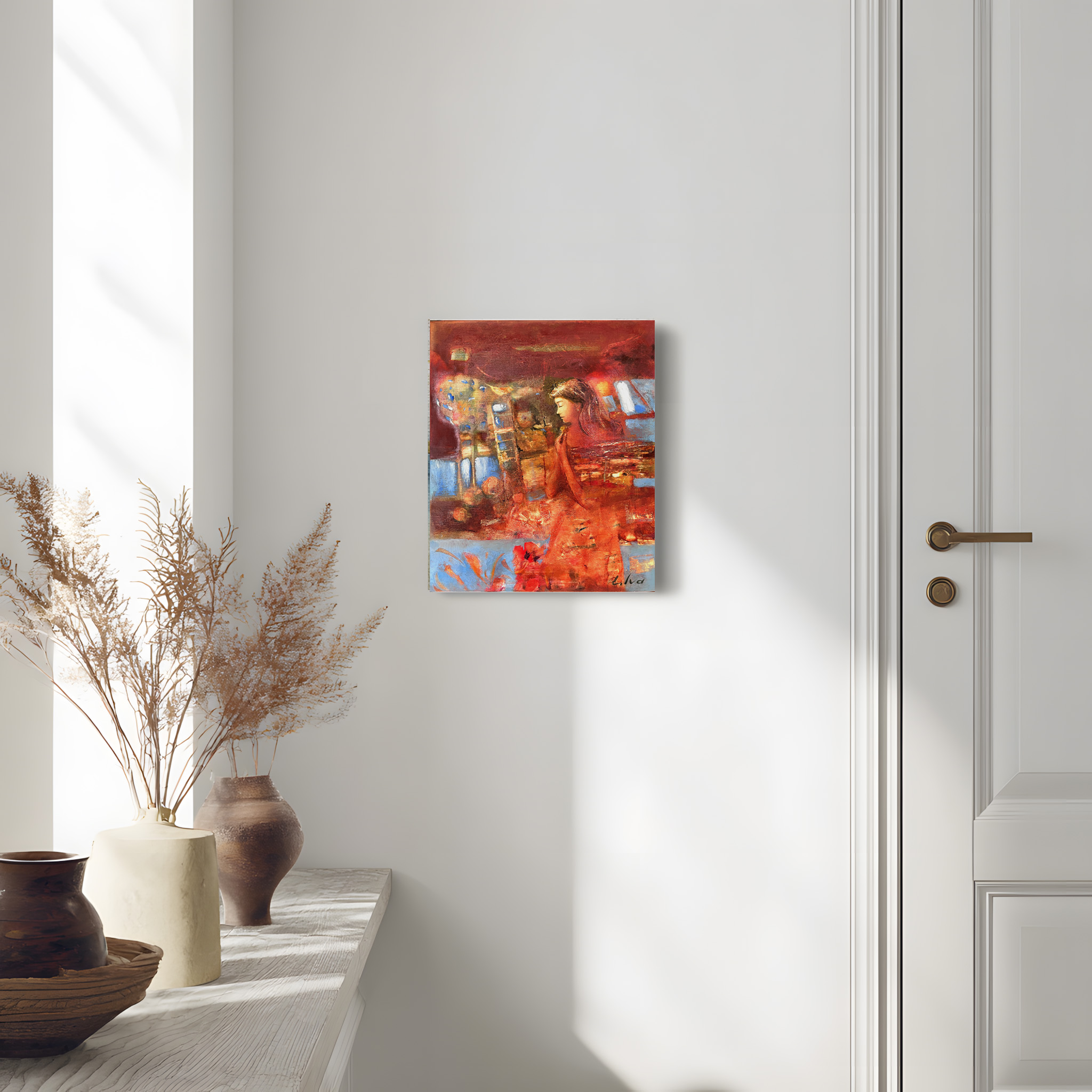 Elen Iv, "Sunset’s Embrace", 40x50 cm,  olja 