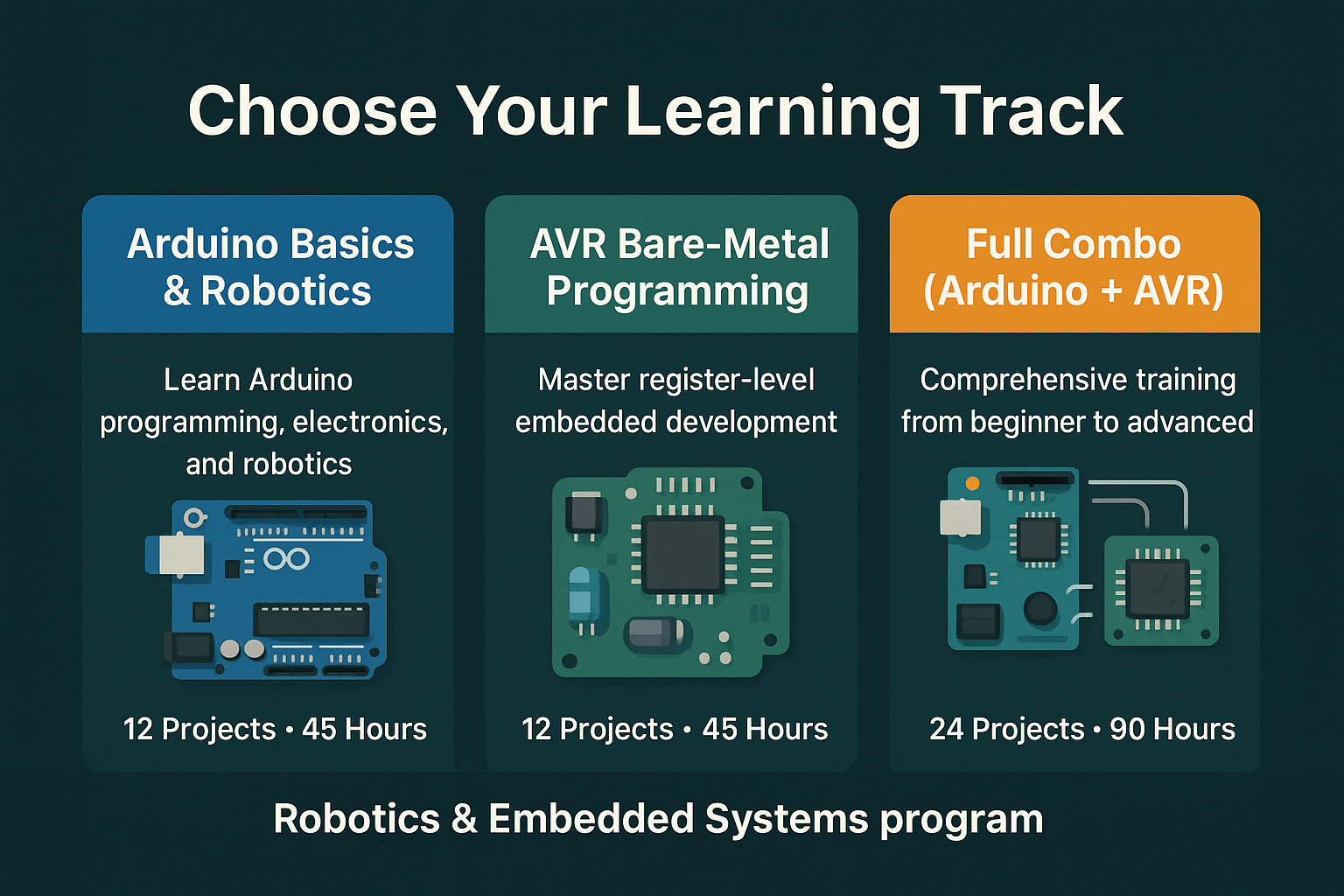 Robotics & Embedded Systems Program (Beginner to Advanced)