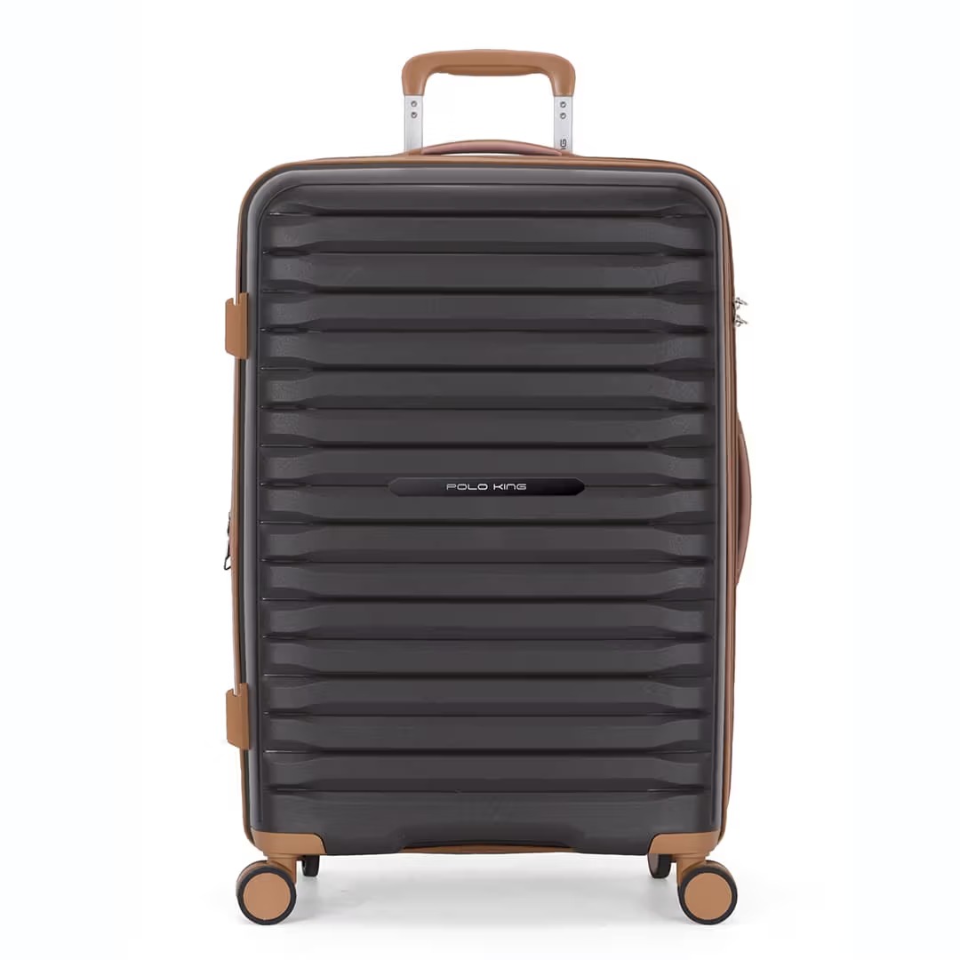 Mala de Viagem Grande Chumbo com Marron 32 KG