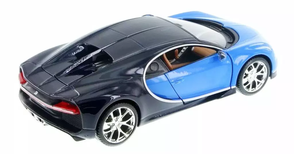 Blue Bugatti Chiron, Diecast Car1/24 Maisto New