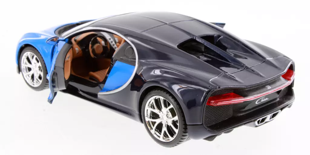 Blue Bugatti Chiron, Diecast Car1/24 Maisto New