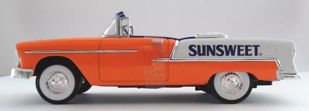 1955 Chevy Diecast Car Bank Liberty Spec Cast 1/24 Sunsweet New