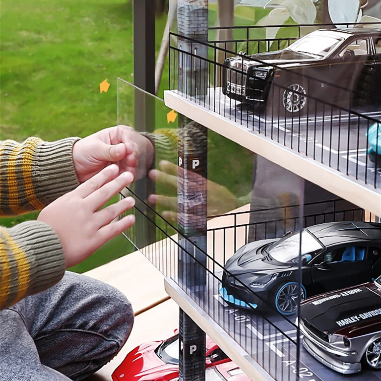 1:24 Scale New Diecast Model Car Display Cabinet with USB, Made of Wood and Acrylic New