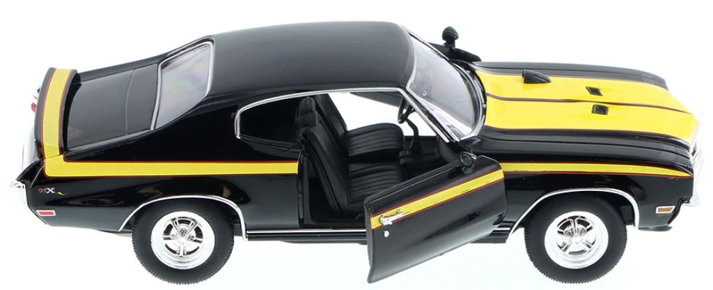 1970 Black Buick GSX Hardtop Diecast Car 1/24 Welly New