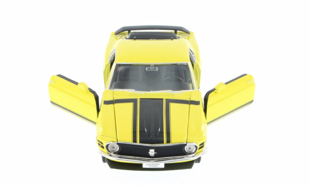 Diecast 1970 Yellow Ford Mustang Welly 1/24 New