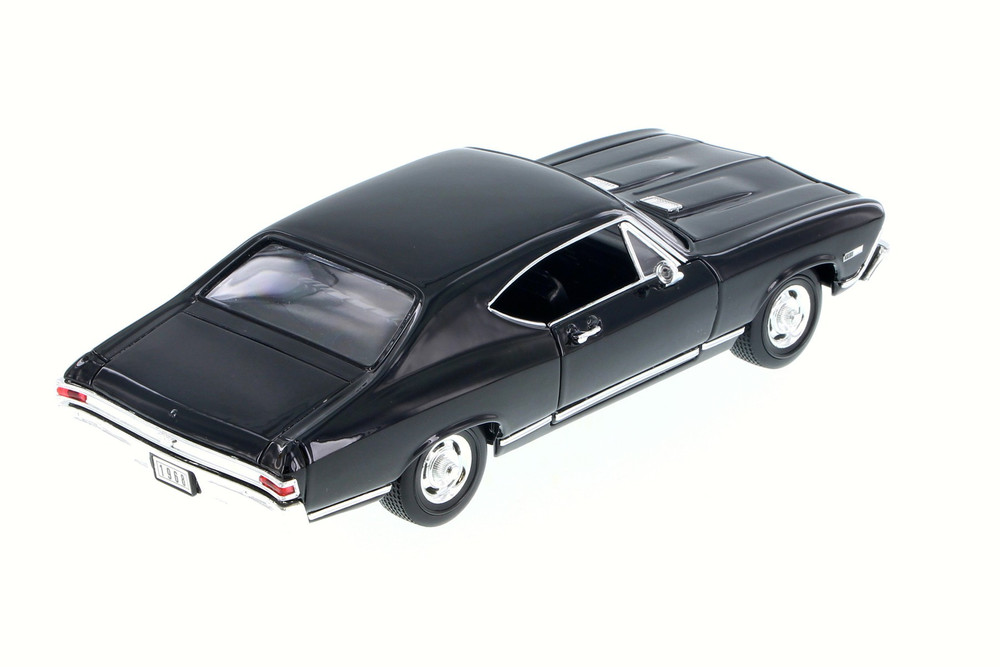 Diecast 1968 Black Chevy Chevelle SS 396 Welly 1/24 New