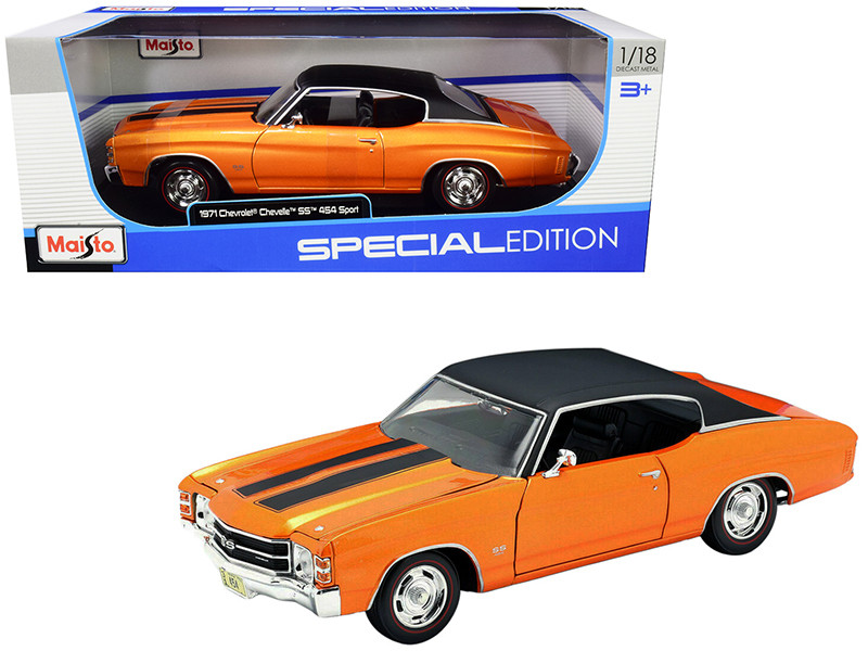   Brand new 1/18 scale diecast car model of 1971 Chevrolet Chevelle SS 454
