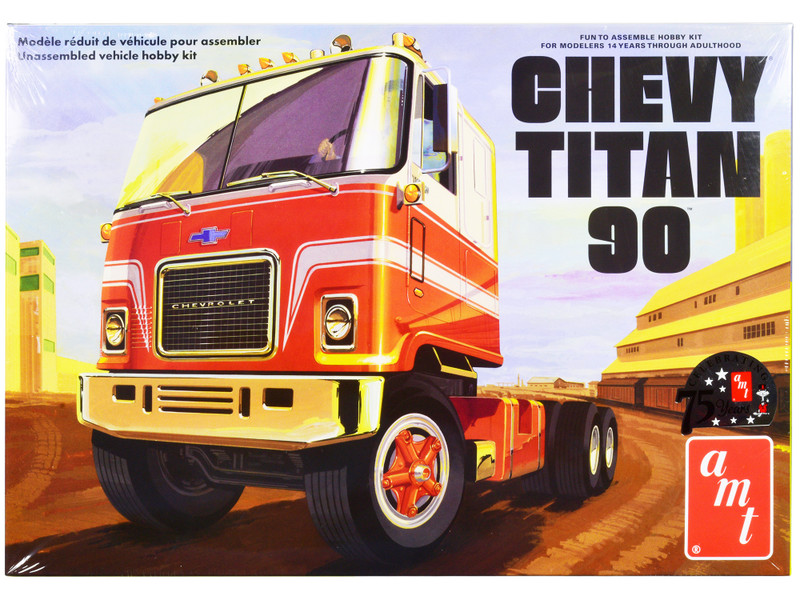  Brand new 1/25 scale plastic model kit of Chevrolet Titan 90 Tractor Truck