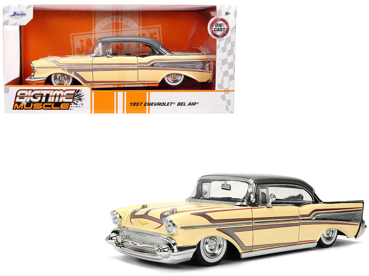Brand new 1/24 scale diecast car model of 1957 Chevrolet Bel Air