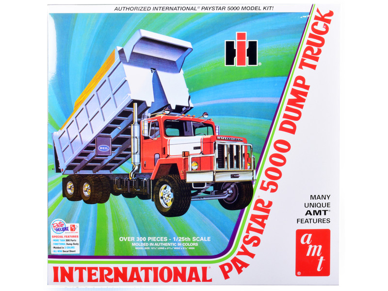 Brand new 1/25 scale plastic model kit of International Pay Star 5000 Dump Truck (Skill 3)