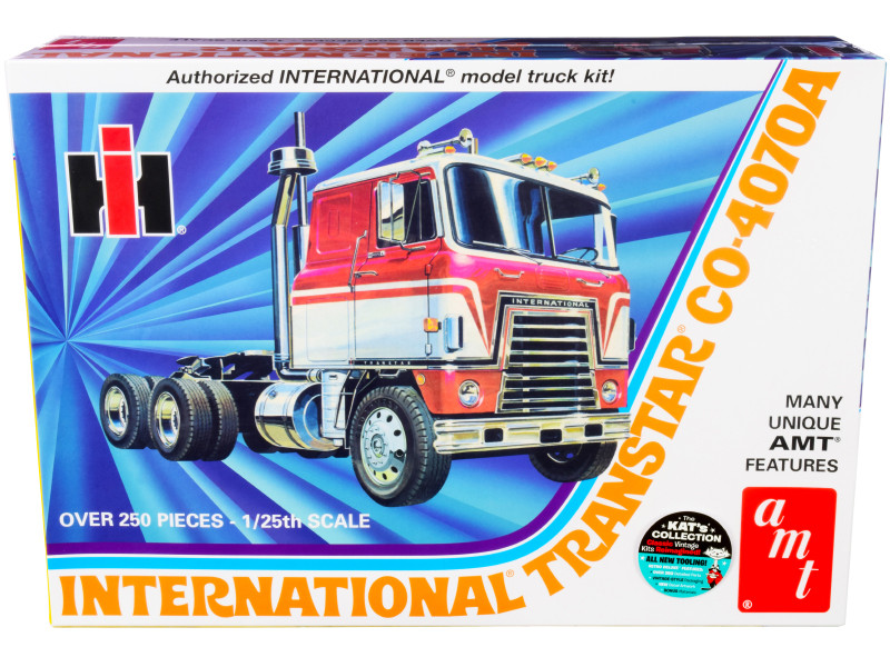  Brand new 1/25 scale plastic model kit of International Transtar CO-4070A Truck Tractor (Skill 3)