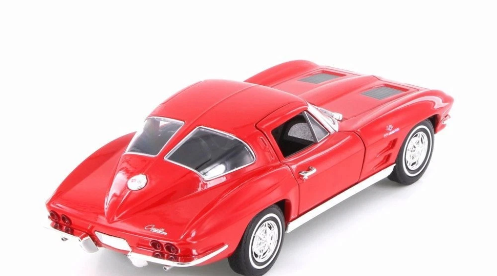 Diecast 1963 Red Chevy Corvette Welly 1/24 New