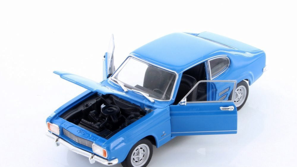 Diecast 1969 Blue Ford Capri Welly 1/24 New