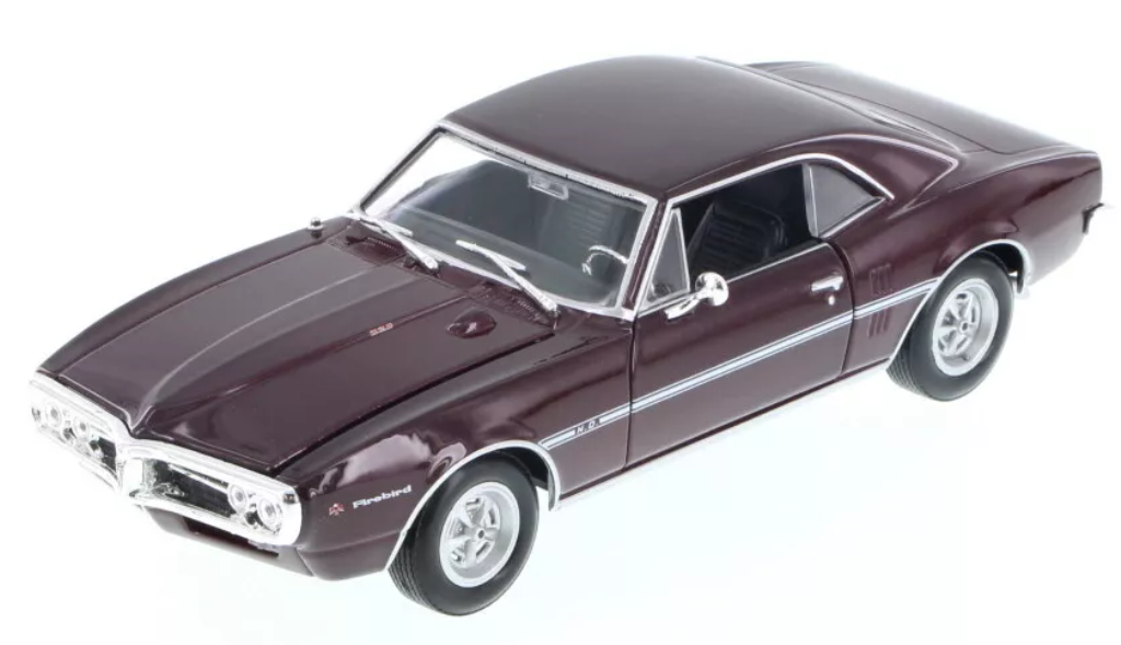 Diecast 1969 Maroon Pontiac GTO 1/24 Welly New