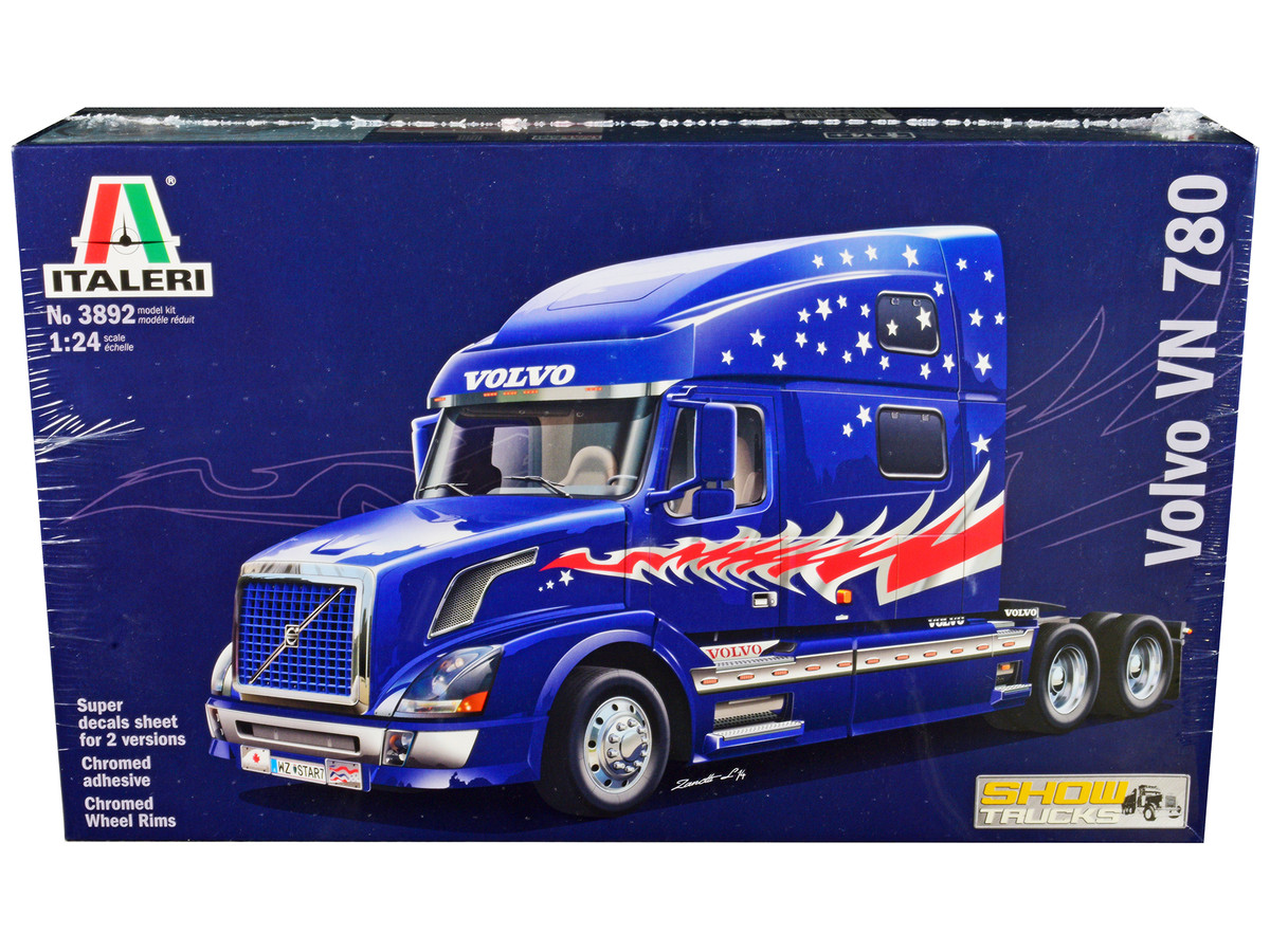  Brand new 1/24 scale plastic model kit of Volvo VN 780 Truck Tractor