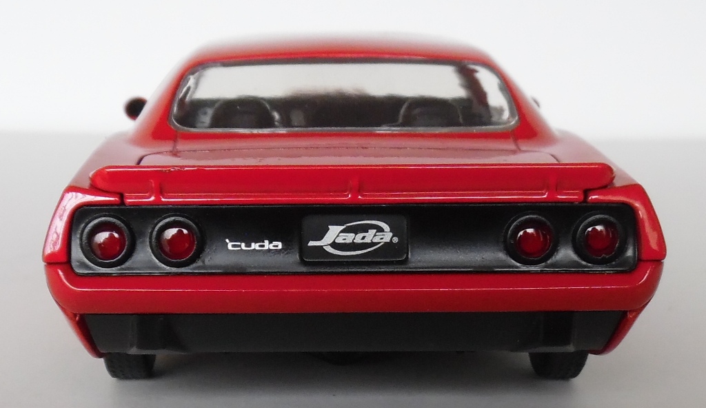 Red Diecast 1973 Plymouth Barracuda 1/24 Jada New