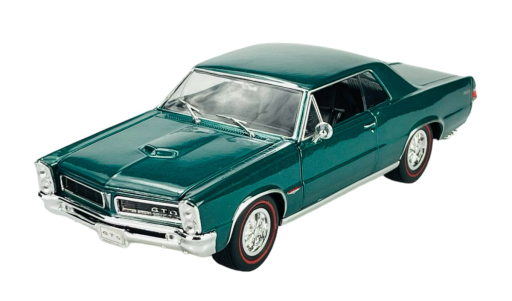Green 1965 Pontiac GTO Diecast Car 1/24 Welly New