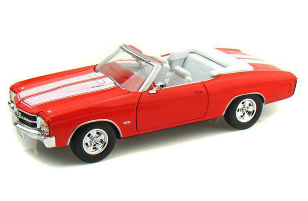 Diecast 1971 Red Chevy Chevelle SS 454 Welly 1/24 New