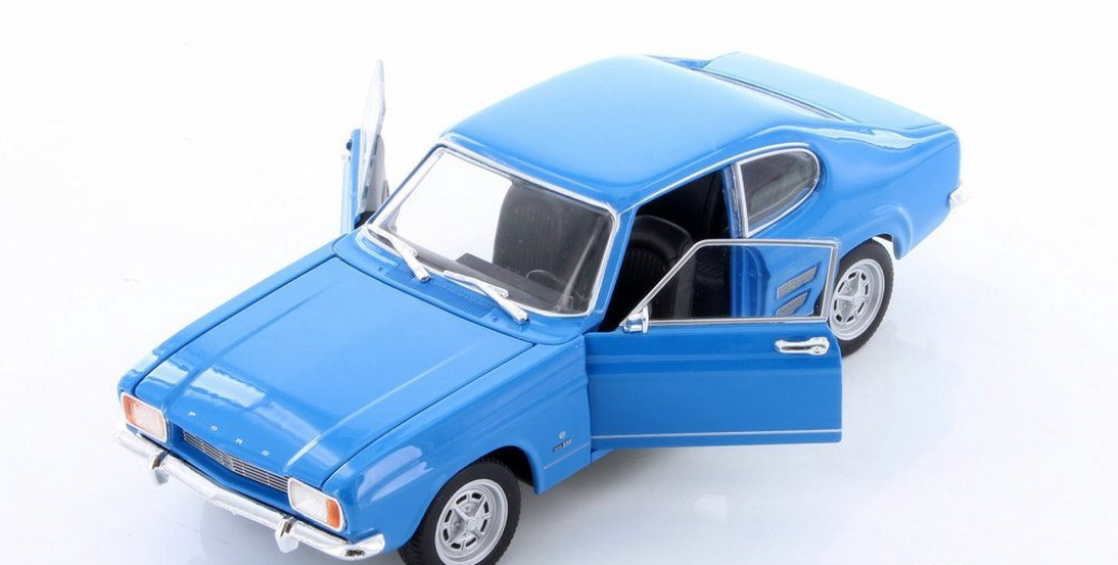 Diecast 1969 Blue Ford Capri Welly 1/24 New