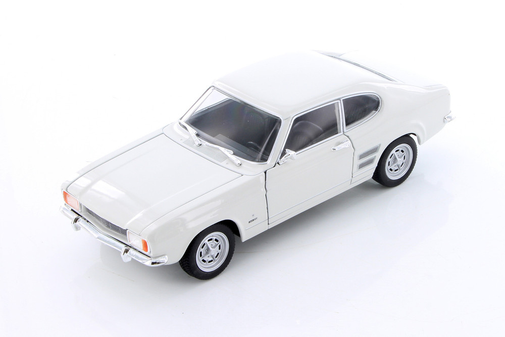 Diecast 1969 White Ford Capri Welly 1/24 New