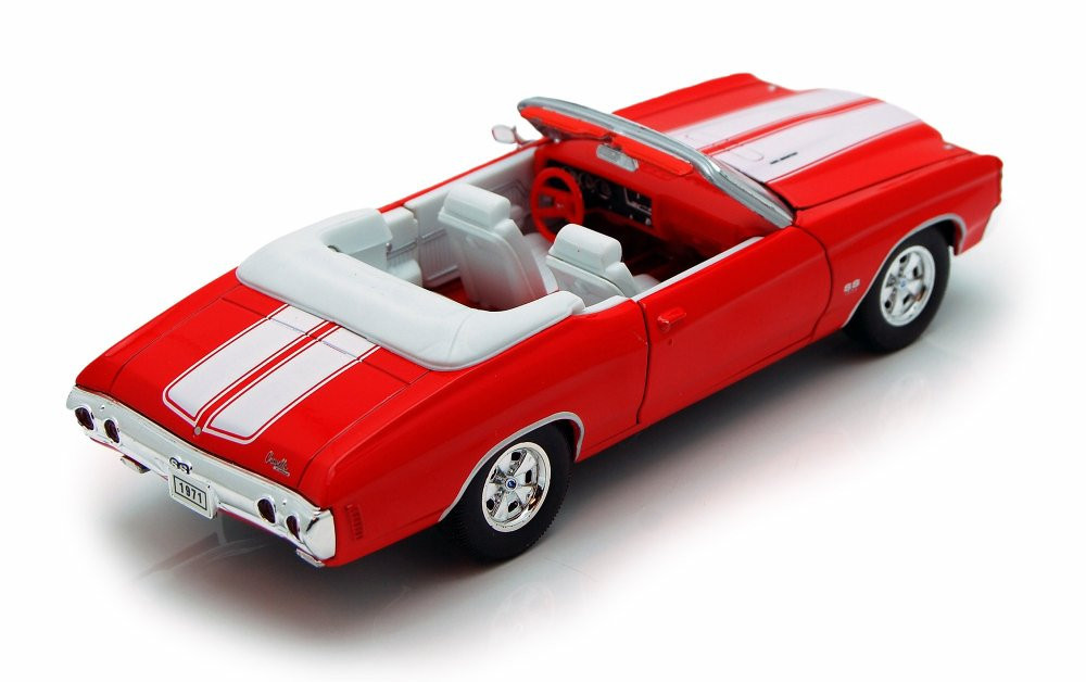 Diecast 1971 Red Chevy Chevelle SS 454 Welly 1/24 New