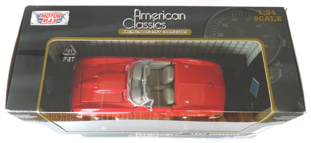 Diecast Red 1967 Corvette Motor Max 1/24 New