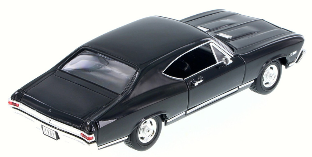Diecast Black 1968 Chevelle SS396 1/24 Welly New