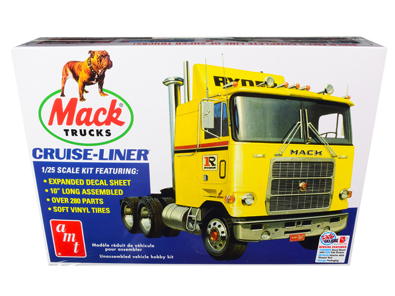 Brand new 1/25 scale plastic model kit of Mack Cruise-Liner Truck