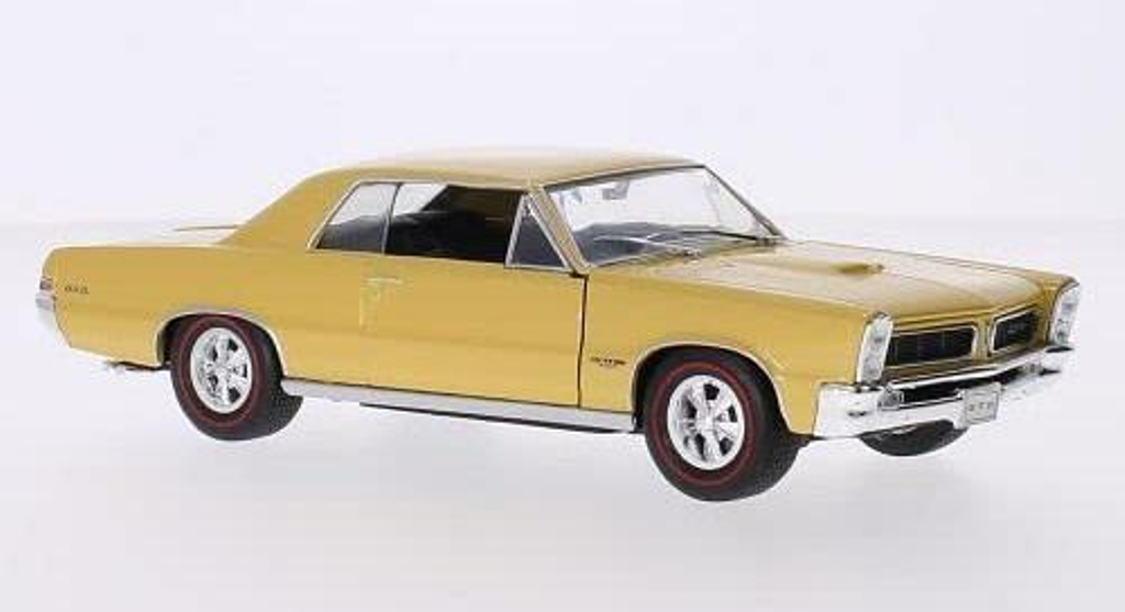 Gold 1965 Pontiac GTO Diecast Car 1/24 Welly New