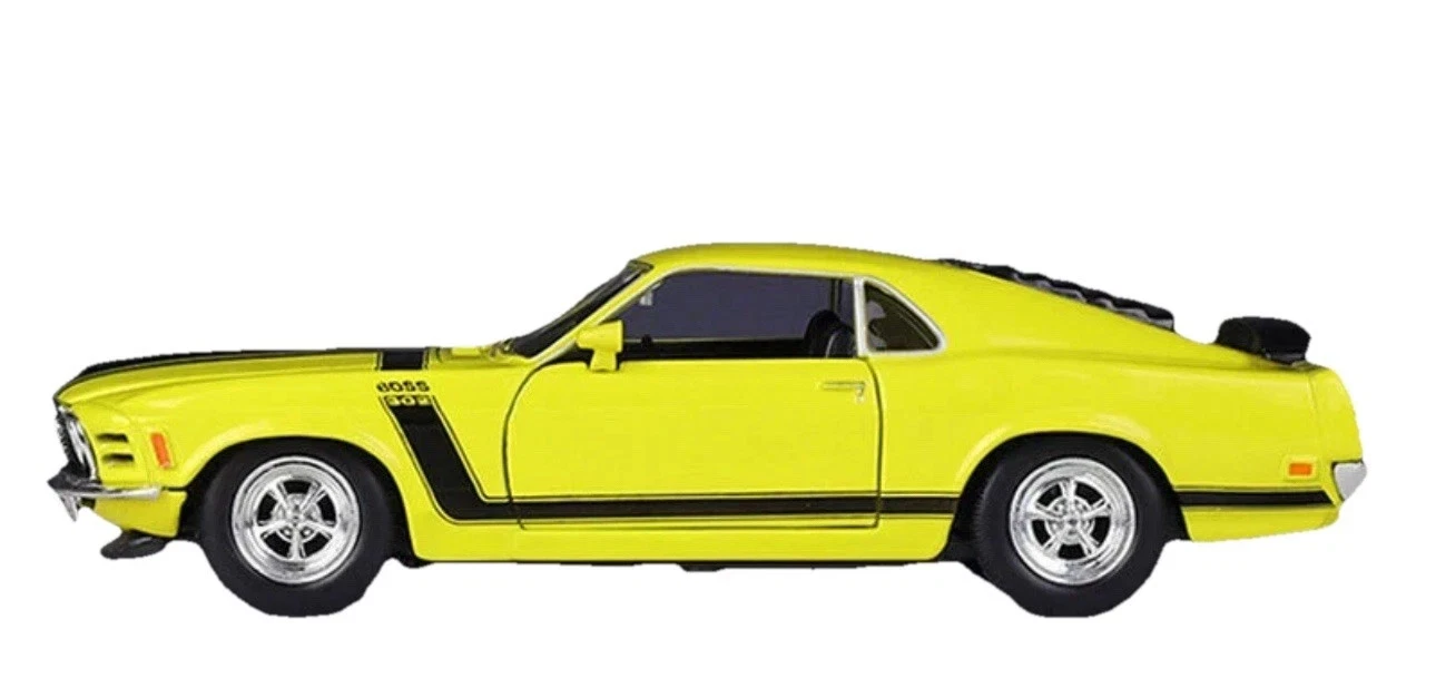 Diecast 1970 Yellow Ford Mustang Welly 1/24 New