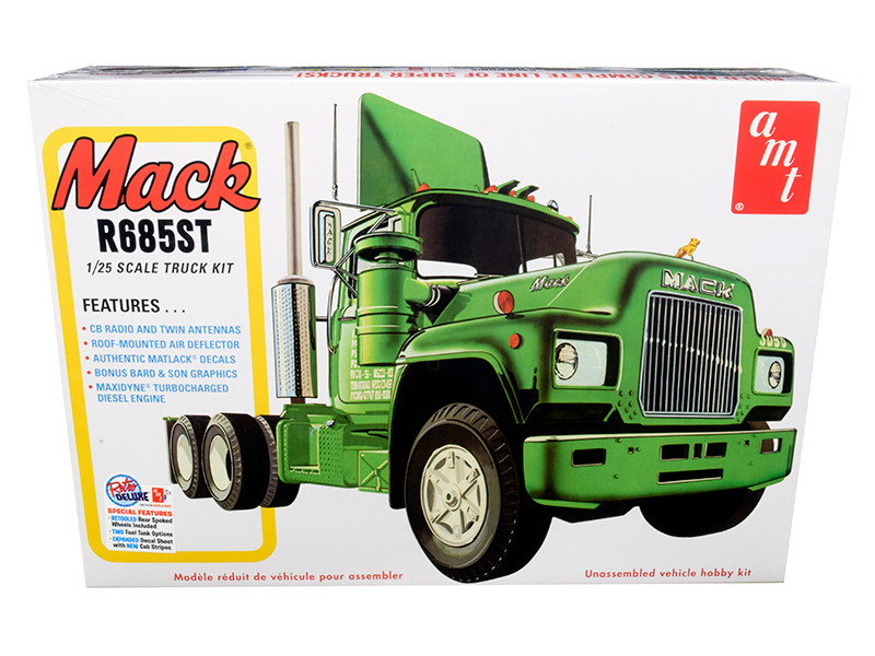 Brand new 1/25 scale plastic model kit of Mack R685ST Semi Tractor Truck