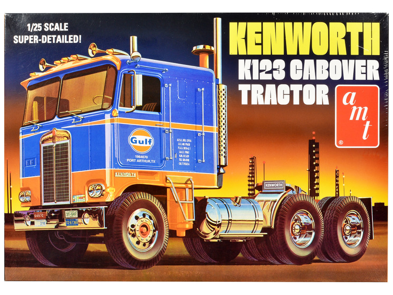 Brand new 1/25 scale plastic model kit of Kenworth K-123 Cabover Truck Tractor
