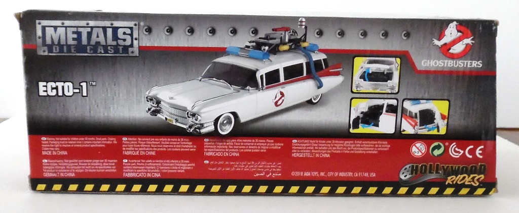 Diecast Ghostbusters ECTO-1 Car Hollywood Rides 1/24 Pre-Owned