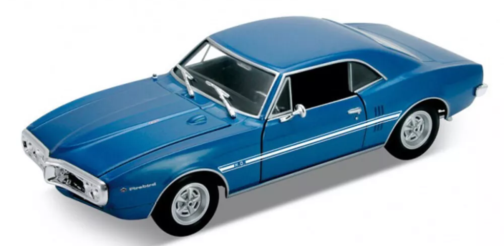 Diecast 1969 Blue Pontiac GTO 1/24 Welly New