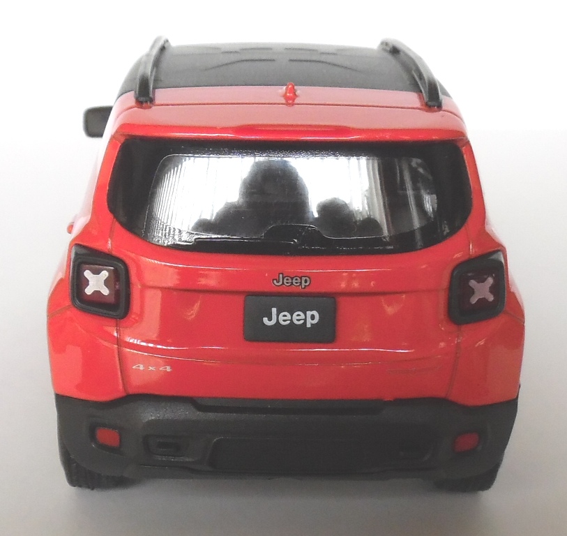 Red Diecast 2022 Jeep Renegade Trailhawk 1/24 Welly New