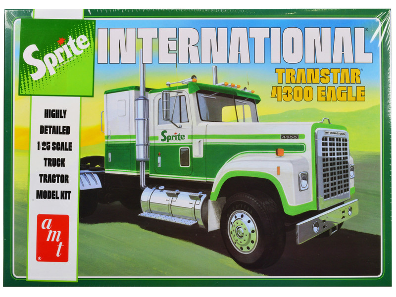 Brand new 1/25 scale plastic model kit of International Transtar 4300 Eagle Truck Tractor