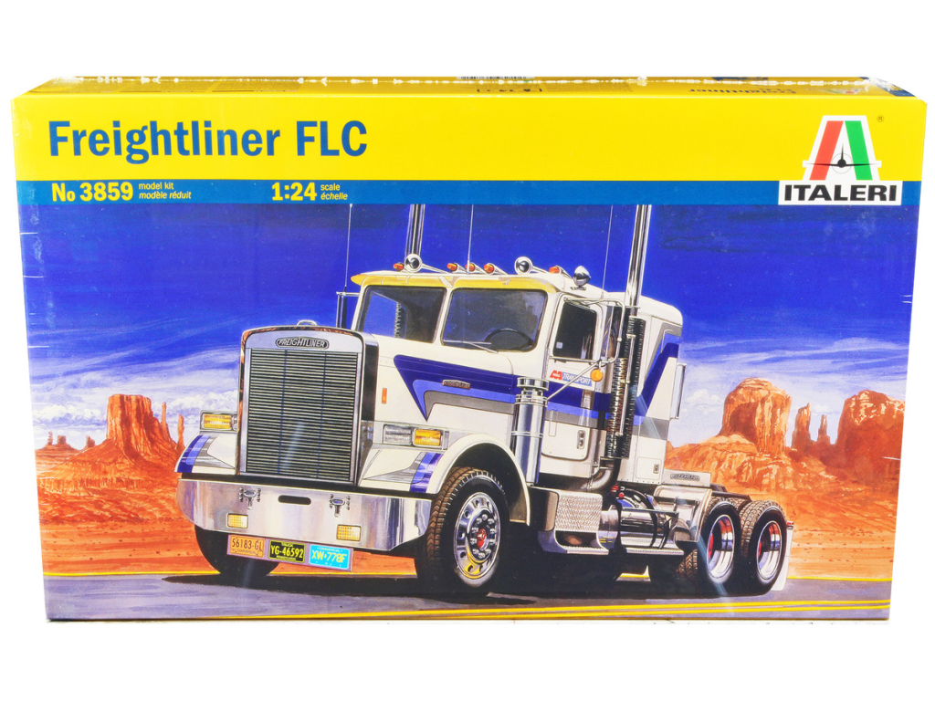 Brand new 1/24 scale plastic model kit of Freightliner FLC Truck Tractor